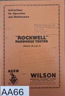 Rockwell-Rockwell Hardness Tester – Models OUR-a & OUS-a Instruction Manual-OUR-a & OUS-a-02